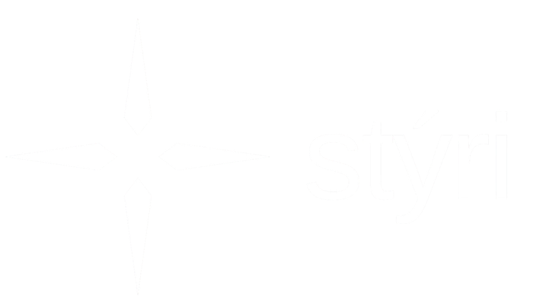 Styri Wordmark — For dark backgrounds